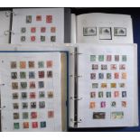 Stamps, a collection of World stamps, QV onwards, mainly used in 3 folders, sold with an Isle of Man