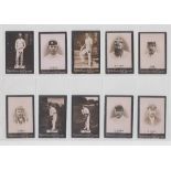 Cigarette cards, Ogden's, Guinea Gold, Cricketers, Base M, (Set 1) (set, 50 cards) (gd)