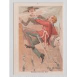 Cigarette card, Cope's, The Seven Ages of Man 'X' size type card, 'The Soldier' (very small stain to