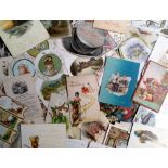 Tony Warr Collection, 100+ Victorian Greetings Cards (together with some slightly later), to include