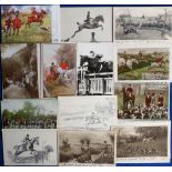Postcards, a collection of approx. 50 Equestrian cards, RP's and printed, mostly relating to Hunting