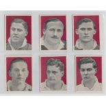 Cigarette cards, UTC (South Africa), British Rugby Tour of South Africa 1938, 'L' size (set, 62