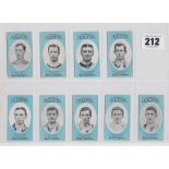 Cigarette cards, Cope's, Noted Footballers (Clip's, 500 subjects), Southampton FC, 9 cards, nos