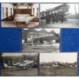 Postcards, Aviation, Croydon Airport, 5 RP's, Imperial Airways, Westland, Wessex, DH Express