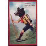 Postcard, Tony Warr Collection, a Tuck published Oilette no 9950 'Our Boy Scouts' animal head The