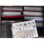 Cigarette cards, a large collection of cigarette cards contained in 10 modern albums, sets, part