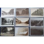 Postcards, London suburbs, a collection of 40 cards of Streatham and environs, mostly street scenes,