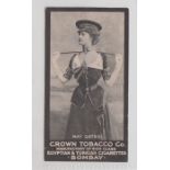 Cigarette card, Crown Tobacco Co, Bombay, Actresses, 'X' size, type card, May Gates (gen gd) (1)