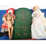 Dolls / Toys, Reliable 1930s composite, soft bodied doll with painted face (approx. length 21") (