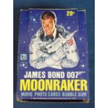 Trade cards, Topps, James Bond 007 Moonraker, USA counter display box complete with 36 unopened