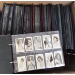 Cigarette cards, a large collection of cigarette cards contained in 8 modern albums, many