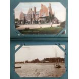 Postcards, Suffolk, album containing 92 postcards inc. 33 RP's, various locations inc. Dunwich,