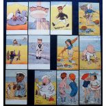 Postcards, Tony Warr Collection, a further selection of 19 comic cards all published by Tuck, '