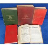 Railwayana, a collection of 5 books, Railway Clearing House Official Handbook of Railway Stations, 2