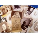 Cabinet Cards, 28 cabinet cards of Victorian celebrities (actors, actresses, politicians, composers,