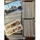 Postcards, Worldwide Foreign assortment of approx. 1500 cards, mostly 1930/60's, various locations