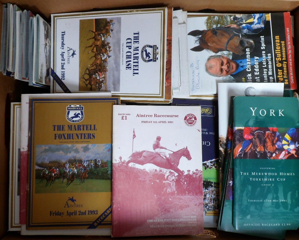 Horse Racing, collection of approx. 280 modern race cards from 1990s to 2000s, flat and National