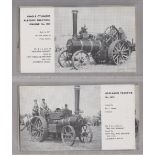 Trade cards, New Holland Machine Co, Traction Engines, 'P' size (set, 12 cards) (gd/vg)
