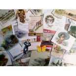 Tony Warr Collection, 100+ Victorian Greetings Cards (together with some slightly later), to include