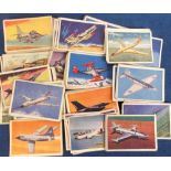 Trade cards, Master Vending, Jet Aircraft of the World (cream/grey back) (98/100, missing nos 8 &