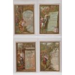 Trade cards, Liebig, Advertising Posters II, S190, scarce Dutch Language issue, (set 6 cards), (some