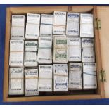 Cigarette cards, Ogden's, a wooden box containing a large quantity of Ogden's cards from many