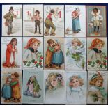 Postcards, Tony Warr Collection, a selection of 26 cards illustrated by Frances Brundage including