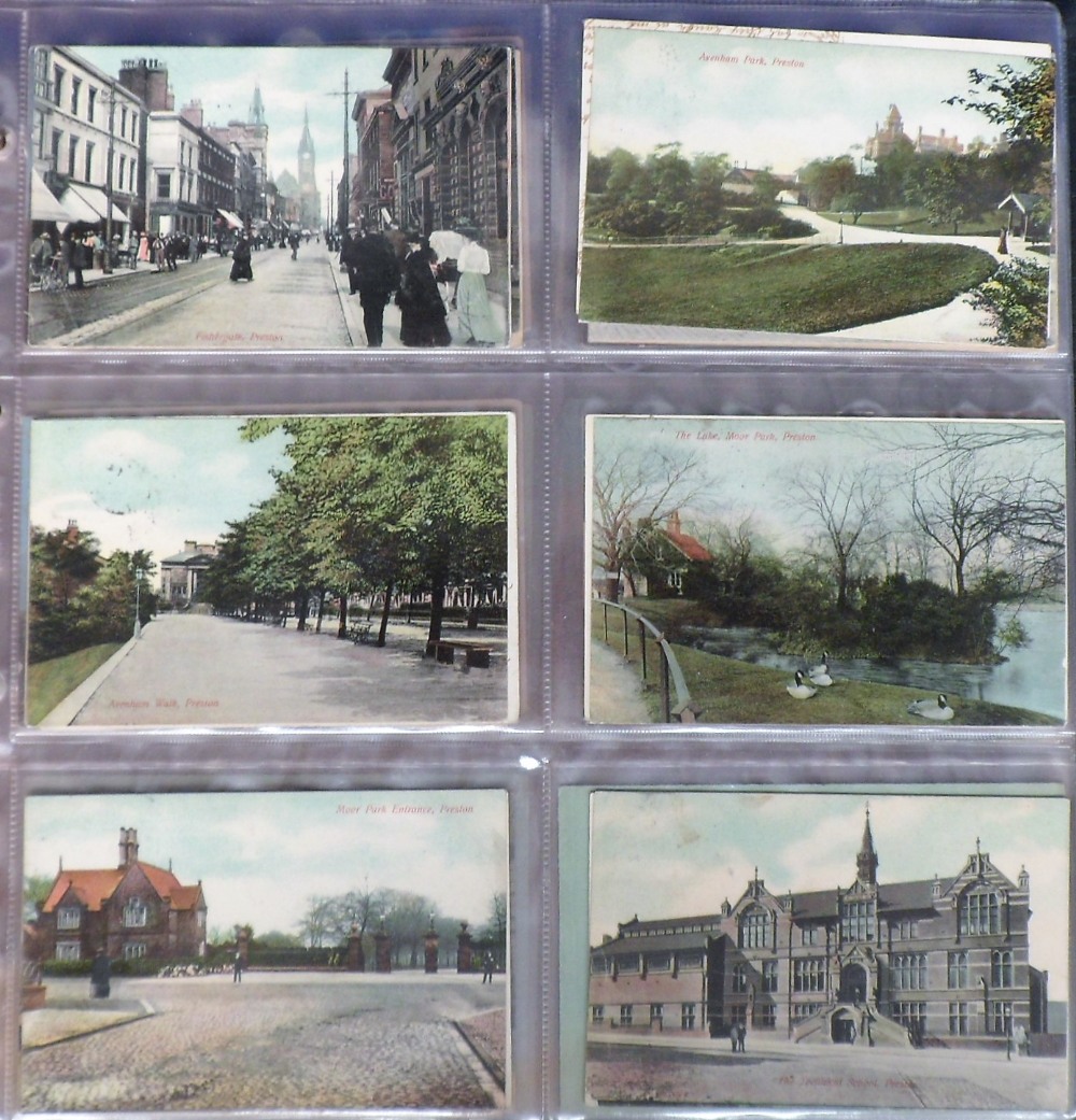 Postcards, a collection of approx. 290 printed topographical cards in modern album with a few - Image 3 of 4