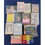 Trade cards, a collection of 13 modern trade card sets, mostly Topps issues including Baseball 1989,