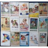 Postcards, a collection of 82 artist drawn cards of children and humour, all illustrated by Agnes