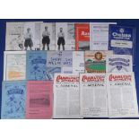 Football Programmes, collection of 20 programmes from the 1950s inc. Charlton v Arsenal 49/50, 51/52