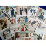 Tony Warr Collection, Ephemera, Victorian and early 20th C Greetings Cards, Police, 25 cards to