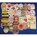 Beer labels, a mixed selection of 30 U.K labels (1 with contents) various shapes, sizes and