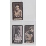 Cigarette cards, Cadle's, three type cards, Actresses 'BLARM', 2 cards Mitzi-Dalti (gd) & Selwick (