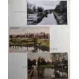 Postcards, Basingstoke Canal, a collection of approx. 100 postcards and other items, various ages,