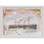 Cigarette card, Anstie, Royal Mail Series, 'M' size, type card, 'Dover & Calais Royal Mail