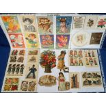 Postcards, a box containing over 280 mainly subject cards in plastic sleeves including Dickens,