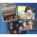 Vinyl Records, 70+ albums and 12" singles, including demo discs, various genres, rock, jazz, disco