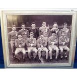 Football Autographs, Liverpool FC, large b/w team photo of the of the 1965 FAC winners, signed by