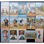 Postcards, Tony Warr Collection, a selection of 25 comic cards illustrated by G E Shepheard 'All for