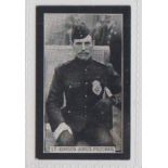 Cigarette card, Smith's, Champions of Sport (Blue back) type card Lt. Johnson (King's Prizeman) (