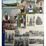 Postcards, a collection of 22 pre 1917 cards of the Ukraine 'Little Russia', mostly Russian ethnic