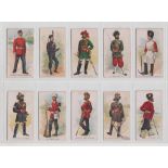 Cigarette cards, USA, ATC, Military Uniforms C, type set back (set, 27 cards) (mostly gd)