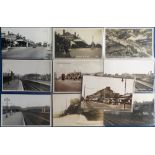 Postcards, Croydon & surrounds, a collection of 10 station cards, 9 RP's and 1 printed, inc.