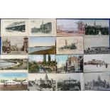 Postcards, South Africa, a collection of approx. 200 cards, mostly printed, various locations inc.