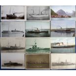 Postcards, Shipping, a collection of 60 merchant shipping cards, mostly liners inc. Caledonian,