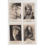 Trade cards, South America, Nestle, 4 b/w Cinema Star cards issued in Uruguay by the Nestle and