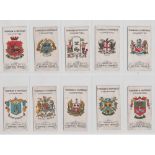 Cigarette cards, Thomson & Porteous, Arms of British Towns (32/50) (all slightly grubby & also