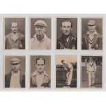 Cigarette cards, Millhoff Famous Test Cricketers, 2 sets standard and 'M' size (a few fair, mainly
