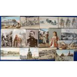 Postcards, a good mixed collection of 160+ cards of pre-1917 Imperial Russia, a few with annotated